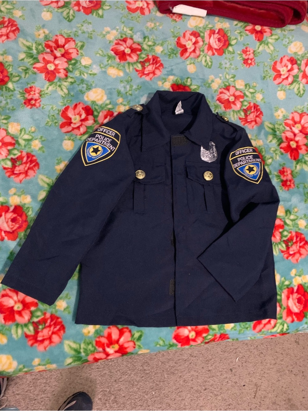 Boys Policeman Shirt With Badge & Patches 4-6 B5